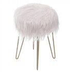 Banquinho Base Em Metal Petit  Rosa