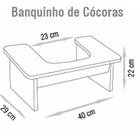 Banquinho De Cócoras Branco