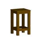 Banquinho De Madeira Maciça Baixo Imbuia Nemargi