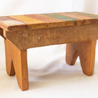 Banquinho Em Madeira De Demolição