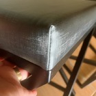 Banquinho Industrial Zênite Estofado - Preto - 47cm (cozinha