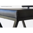 Banquinho Industrial Zênite Estofado - Preto - 47cm (cozinha