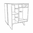 Bar 1 Porta Com Garrafeiro 76cm Illinois  Preto