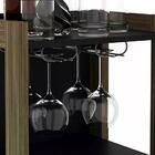 Bar Adega 9 Nichos Nogal/preto Az1032 - Tecno Mobili