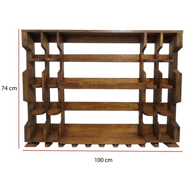 Bar Adega De Parede Com 1m Para Garrafas Imbuia