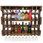 Bar Adega De Parede Com 1m Para Garrafas Imbuia