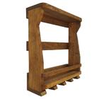 Bar Adega De Parede Em Madeira Para 4 Garrafas E 4 Taças Imbu