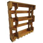 Bar Adega De Parede Em Madeira Pinus Para Garrafas Taças Imbu