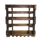 Bar Adega De Parede Em Madeira Rústica Ipê Para Garrafas, Taç