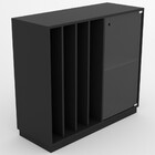 Bar Adega Luxemburgo 1 Porta 1 Prateleira Preto - Pnr Móveis