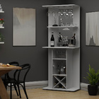 Bar Com Adega Dubai Branco Acetinado - Gelius - Branco