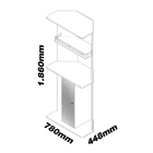 Bar Com Adega Dubai Branco Acetinado - Gelius - Branco
