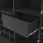 Bar Com Adega E Porta Taças 2 Portas Tokyo Preto