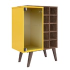 Bar E Adega Com 1 Porta De Vidro Capri Bar- Genialflex - Demo