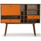 Bar E Estante  Willie  - Laranja - M37