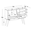 Bar E Estante  Willie  - Laranja - M37