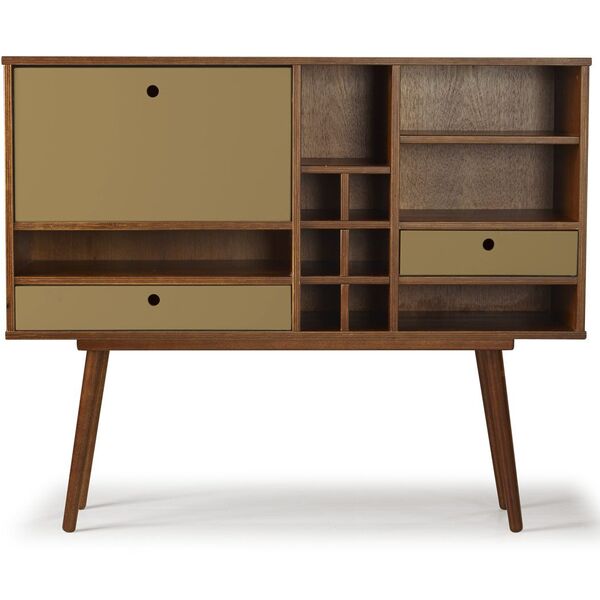 Bar E Estante  Willie  - Marrom Claro - M52