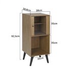 Bar Modular 1 Porta De Vidro Prisma Yescasa Álamo