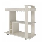 Bar Móvel Espelhado Suporte Taças Porta Garrafas Mdp Amazonas