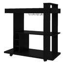 Bar Móvel Tampo Em Espelho Amazonas Artely Preto