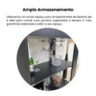 Bar Móvel Tampo Em Espelho Amazonas Artely Preto