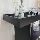 Bar Móvel Tampo Em Espelho Amazonas Artely Preto