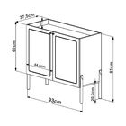 Bar Oslo Cor Nero Base Madeira Preta