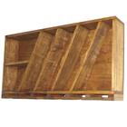 Bar Rústico Colmeia 4 Garrafas 6 Taças Pinus Ipê Imbuia