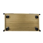 Bar Sala De Jantar Freijó Base De Ferro Preto - Vallisa Decor