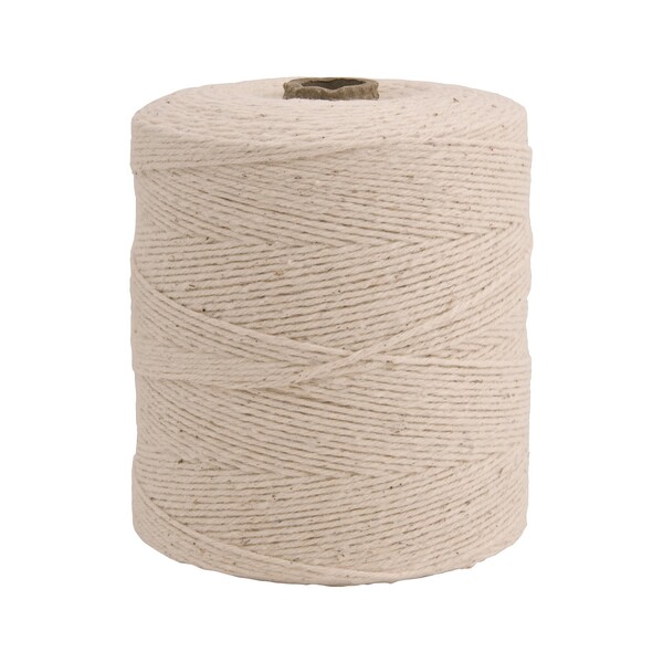 Barbante de Algodão Trançada Monofilamento 4mm Bege 550m Vonder