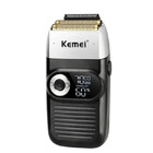 Barbeador Elétrico Kemei Km2026 Sem Fio Bateria Recarregavel