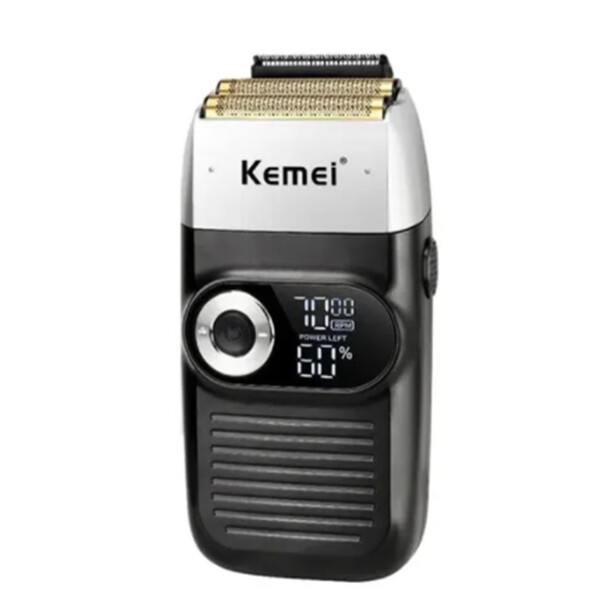 Barbeador Elétrico Kemei Km2026 Sem Fio Bateria Recarregavel