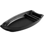 Barca Preta Para Sushi 30,5cm Melamina Haus Concept Fuji Tema