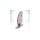 Barco A Vela Decorativo Em Cerâmica Na Cor Branco E Prata