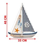 Barco Navio Caravela Decoração Náutico Marítimo Oceano 40cm