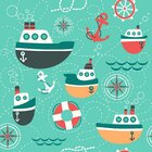 Barcos - Papel De Parede Infantil - 200