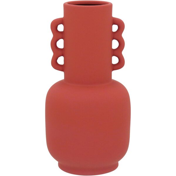 Baro Vaso Decorativo Enfeite 28x14x14cm Cerâmica Coral