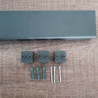 Barra 120cm Cozinha Para Utensílios Encaixe Grafite Schmitt