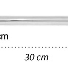 Barra Alça De Apoio Alumínio Segurança De Idosos 30cm Polida