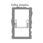 Barra Anti- Panico Soprano 1ponto Push Prata