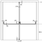 Barra Antipânico Push Dupla Horizontal E Vertical - Corta Fogo