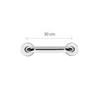 Barra Apoio De 30 Cm Em Aço Inox Ø7/8" (25mm) Ba78/3 Cromado