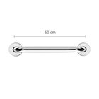Barra Apoio De 60cm Em Aço Inox Ø7/8" (25mm) Ba78/6 Cromado