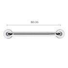 Barra Apoio De 80 Cm Em Aço Inox Ø7/8" (25mm) Ba78/8 Cromado