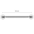Barra Apoio De 90 Cm Em Aço Inox Ø7/8" (25mm) Ba78/9 Cromado