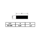 Barra Chata Natural - 1,50cm X 6,00m (bc008)