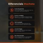 Barra de Acabamento Interno Tipo U de Plástico PVC 3,00mx2x1cm Freijó Macheto