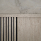 Barra de Acabamento L em Poliestireno 1,4x280cm Cipres Nero Santa Luzia