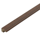 Barra de Acabamento L Reto em MDF 270x2,5x1,5cm Milano Teak Premium  Artens 1 peça