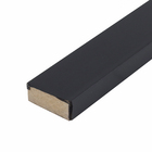 Barra de Acabamento Reta MDF Preto 3X1,2X270cm Moldurama